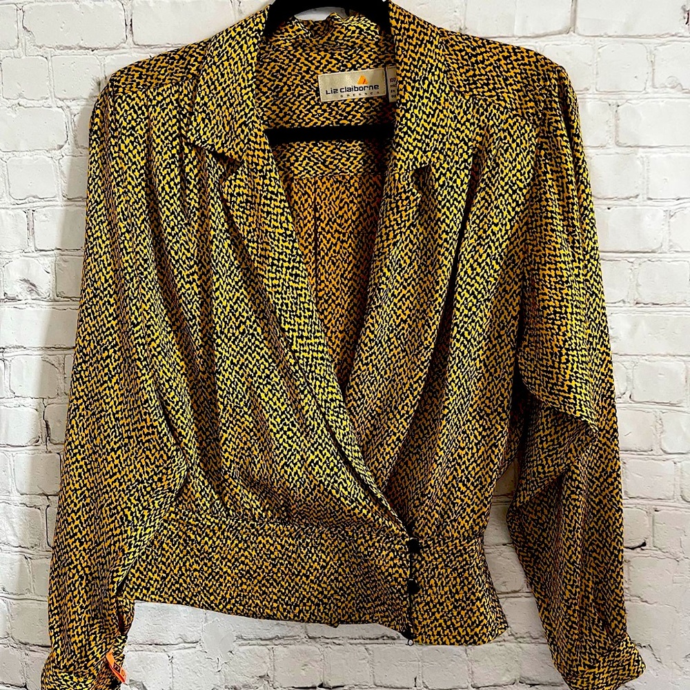 Vintage Liz Claiborne Faux Wrap Blouse
